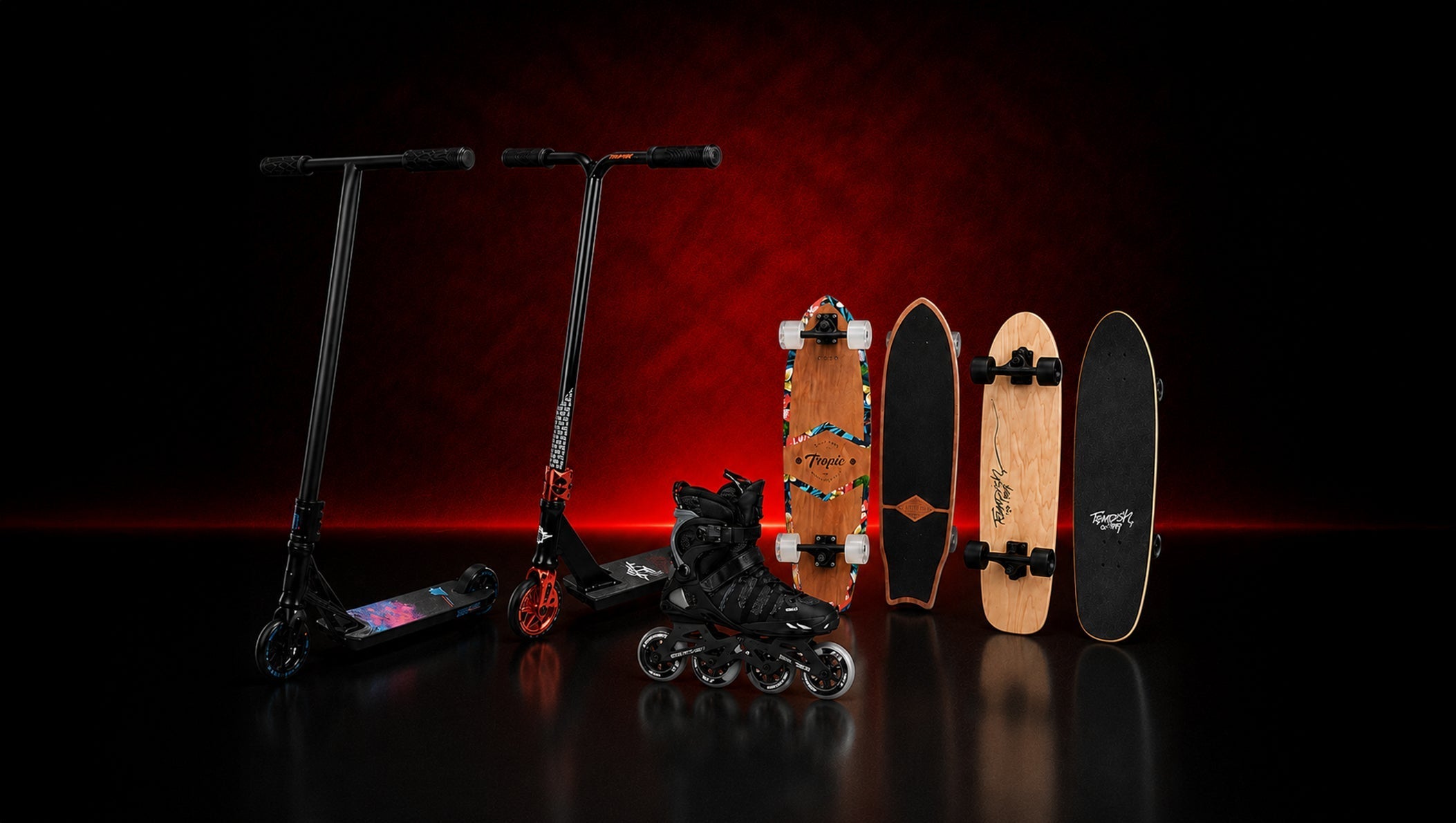 TEMPISH chega à BOOMFIT: patins, skateboards, longboards e trotinetes