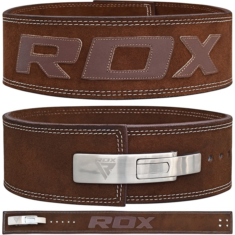 RDX T2 Weightlifting Half Finger Gym Gloves#color_brown