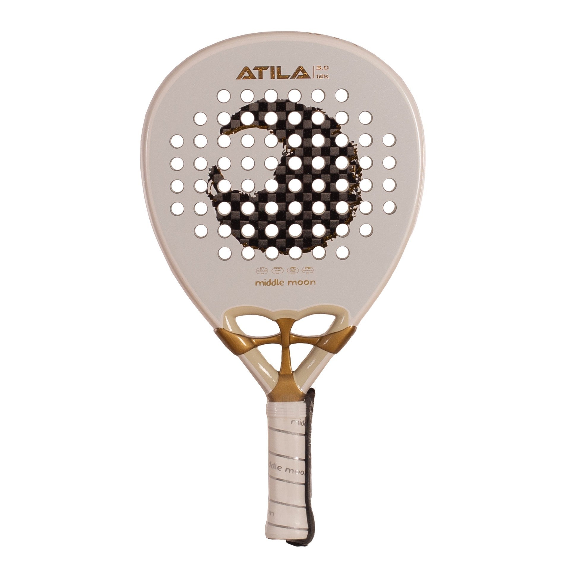 RAQUETE DE PADEL MIDDLE MOON ATILA 3.0 12K