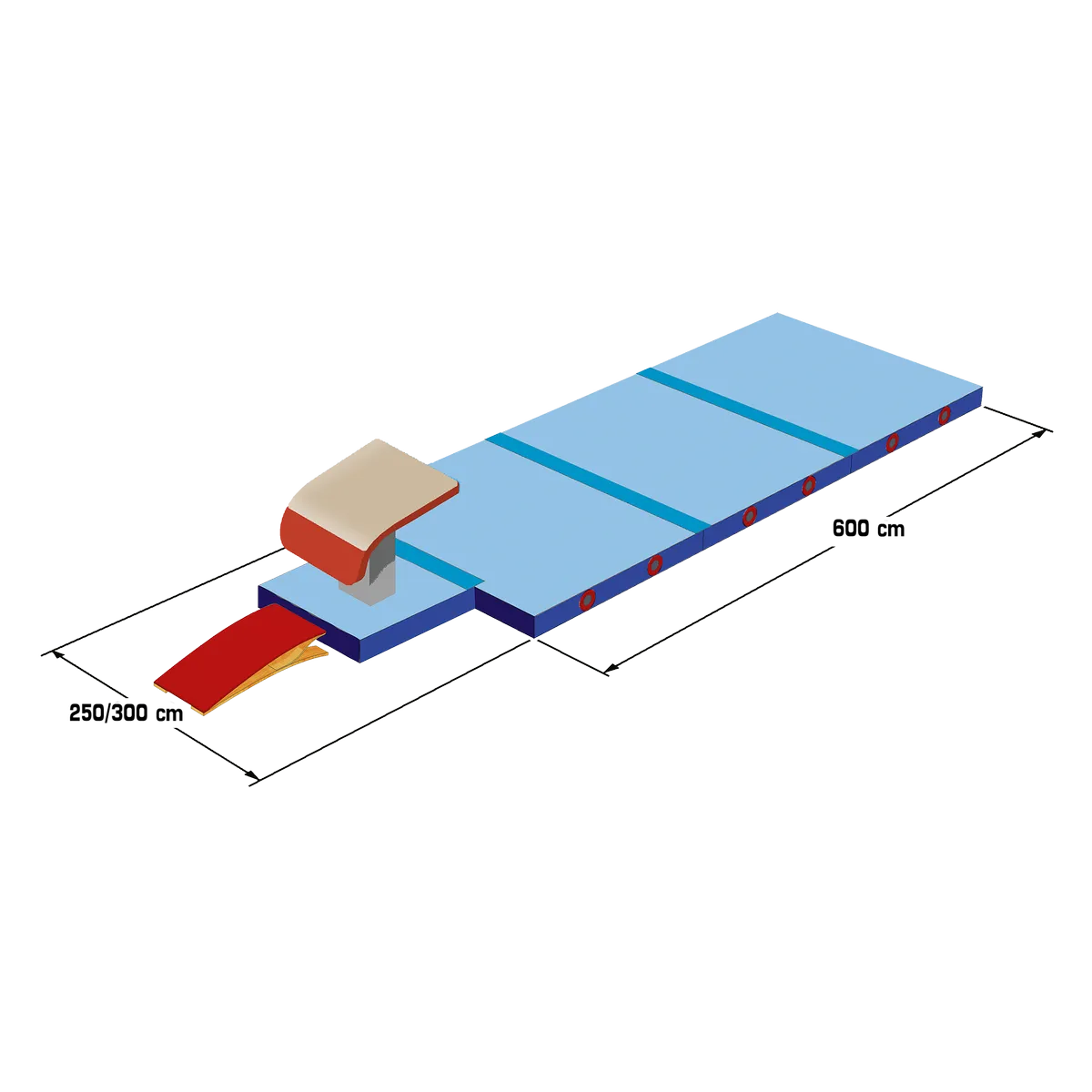 Set of Landing Mats Vault “Moscow” (International - 600 x 300 x 20 cm)