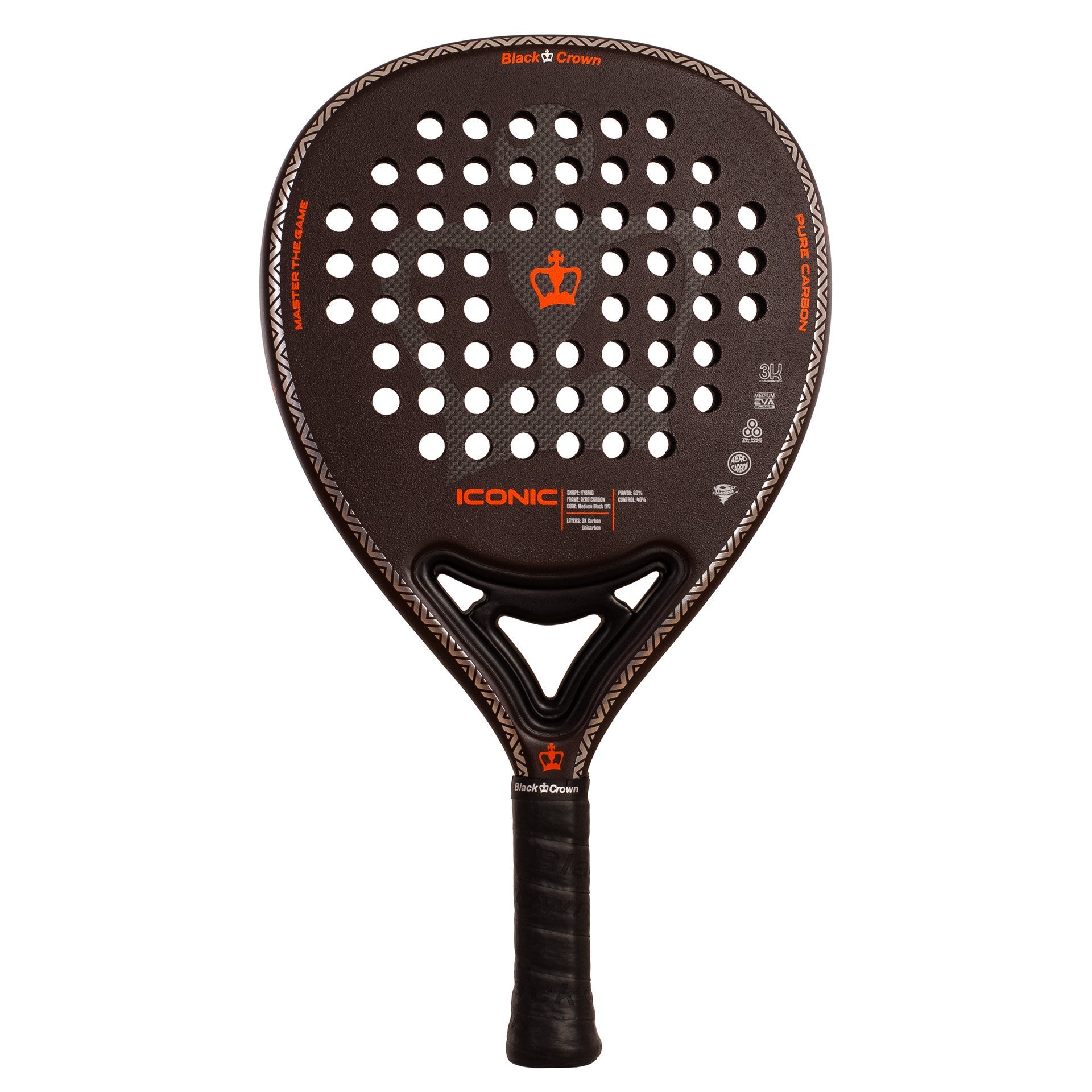 RACCHETTA DA PADEL ICONICA BLACK CROWN