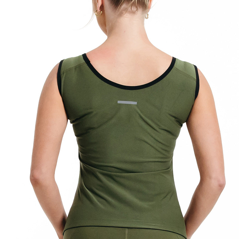 RDX W1 Women Sweat Vest Without Zipper#color_army-green