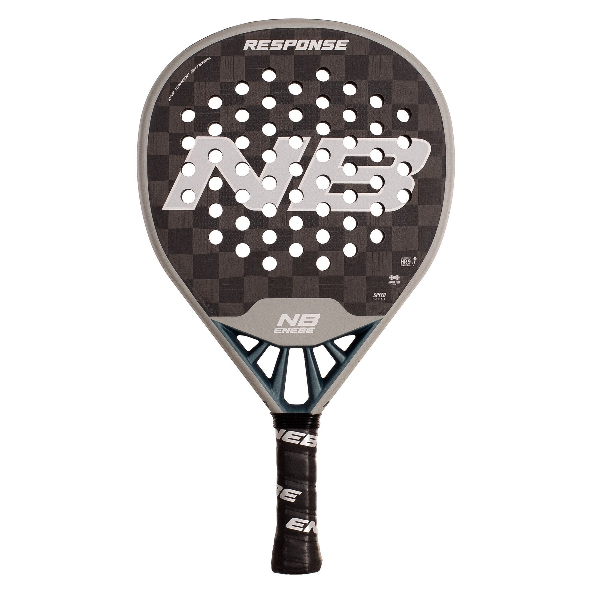 Raquete de padel RESPONSE em prata 24K