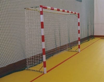Portería de Balonmano de Perfil Redondo de Aluminio Lacado