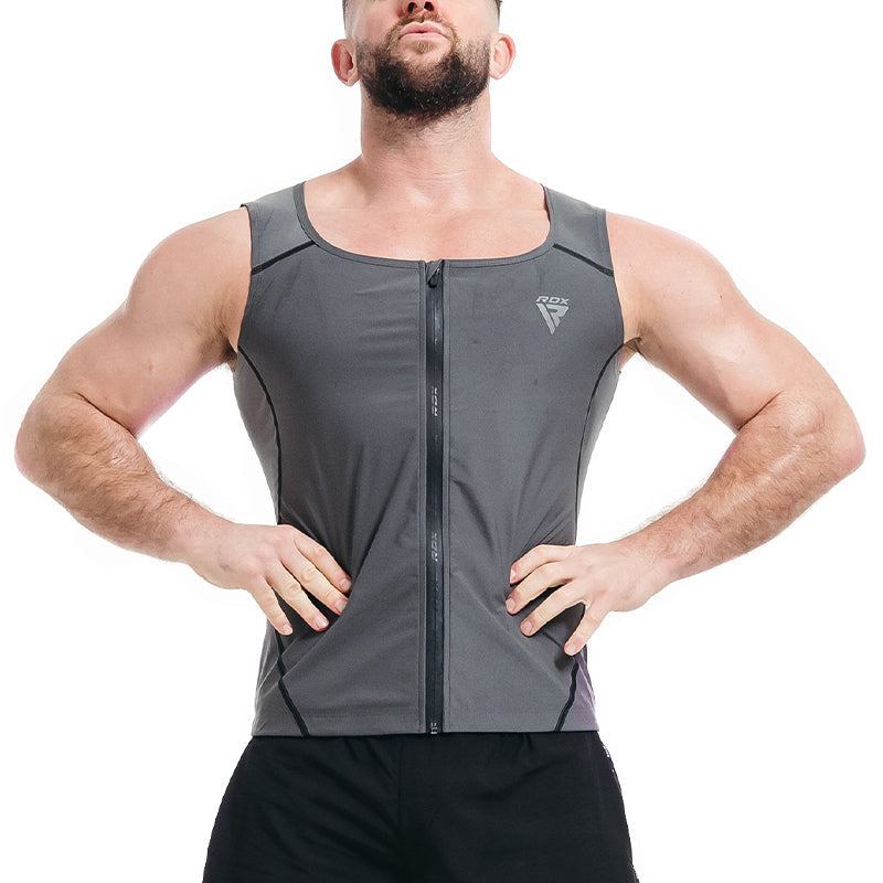 Colete de moletão com fecho RDX para homem