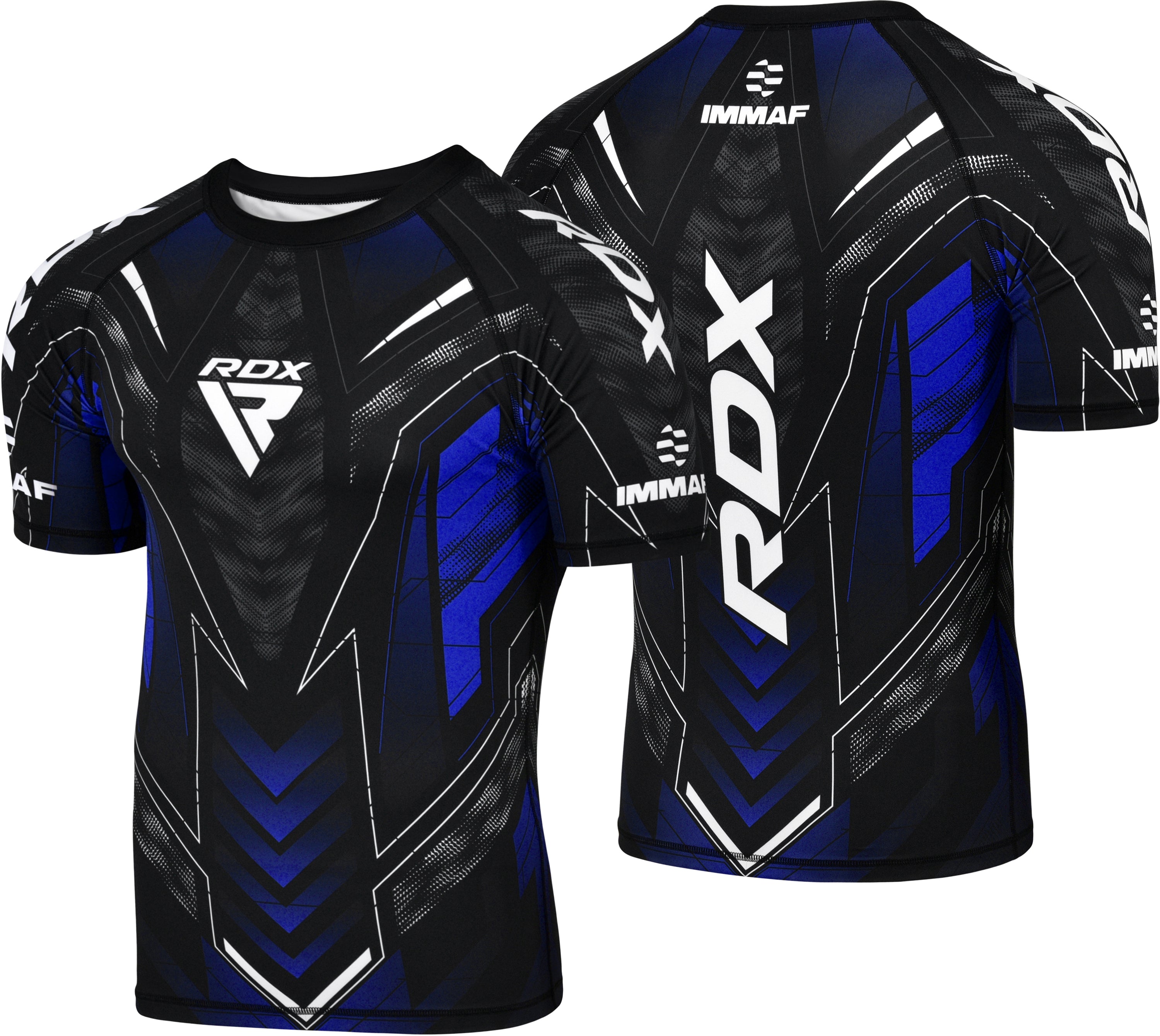 RDX aprovada pelo IMMAF Camisa de compressão de manga curta Azul - RDX 3ab7c5ff8c
