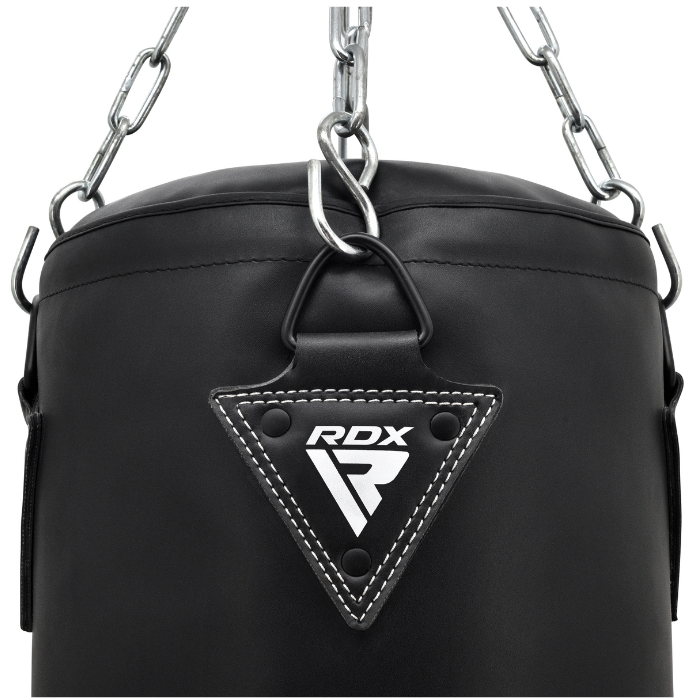 Saco de boxe RDX de 4 pés com correntes – Vermelho e branco