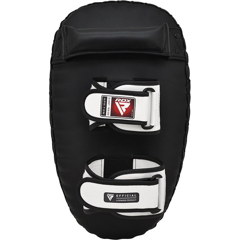RDX T3 Orbit Escudo Muay Thai Branco preto Couro vegano - RDX 80a50ab511