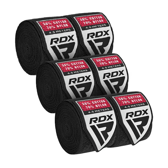 RDX RB Par de Fitas de Boxe Preto Poliéster Novo - RDX a9438cbd80