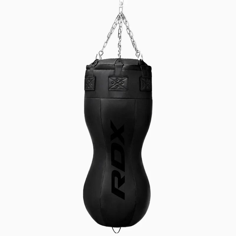 Saco de boxe RDX Full Black com luvas