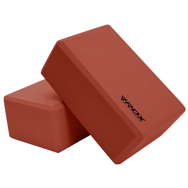 RDX YB EVA Foam Yoga Block Non-Slip Brick-Brown