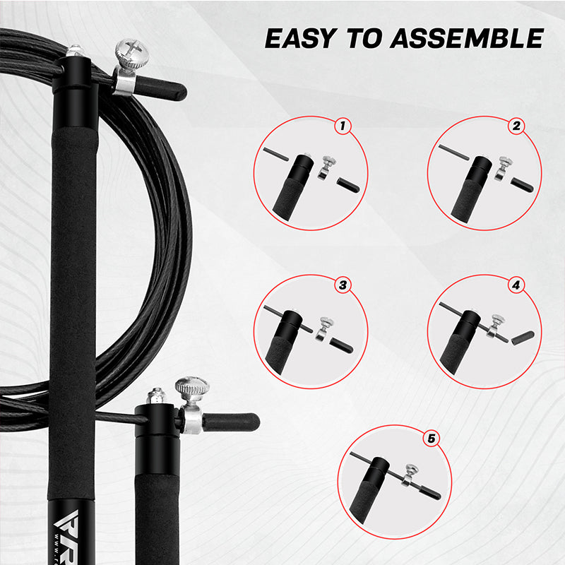 RDX C3 Corde À Sauter Ajustable De 10.3FT Avec Poignées Antidérapantes