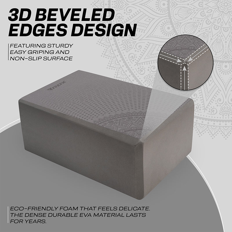 RDX D18 High Density EVA Foam Yoga Blocks Non-Slip Brick