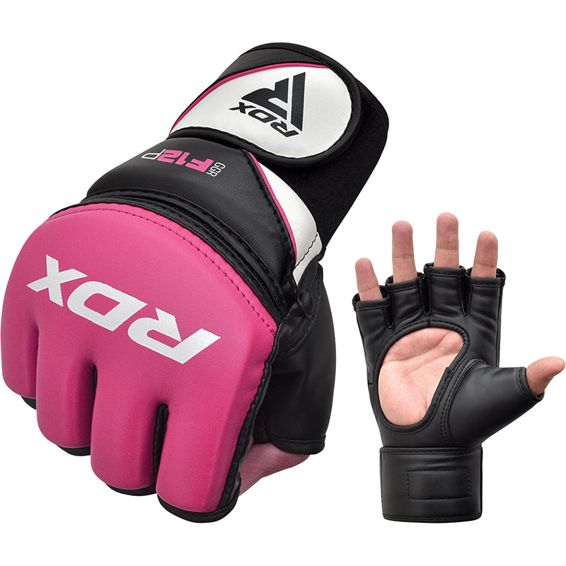 RDX F12 Feminino Rosa Luvas de MMA - RDX 2e8b26f397