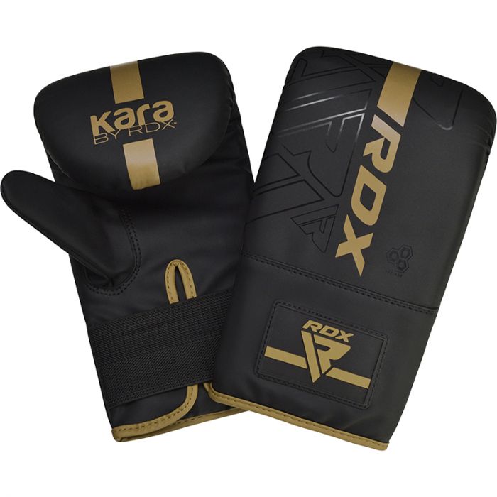 RDX F6 KARA 4ft/5ft Punch Bag & Bag Gloves#color_golden