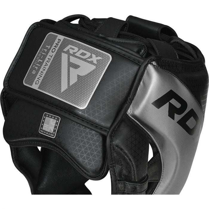 RDX L1 Mark Pro Cheek Boxing Training Head Guard#color_silver