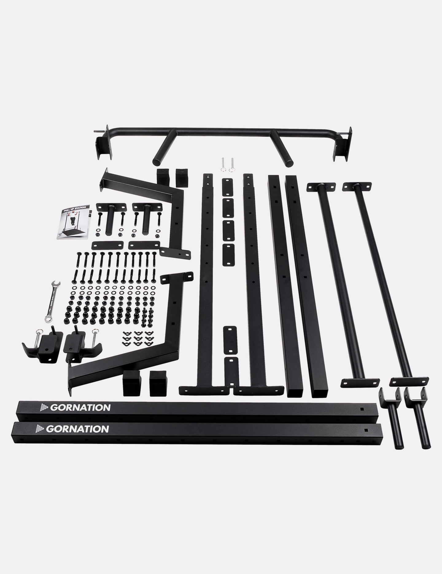 Station de Traction Premium - avec support pour dips + tapis de entraînement - Intérieur