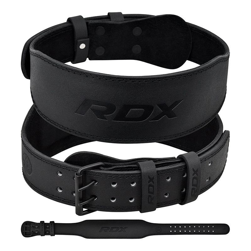 RDX 4 Inch Leather Weightlifting Gym Belt - RDX ed347a2a87