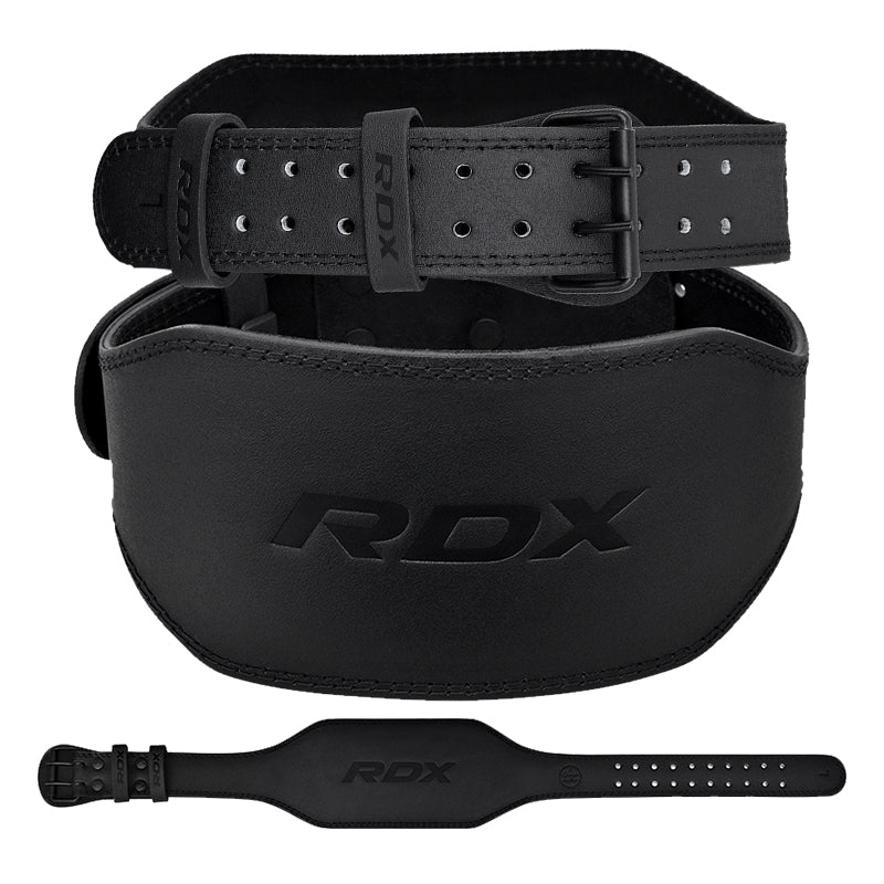 RDX 6 Inch Leather Gym Belt - RDX cc8b4f79cc