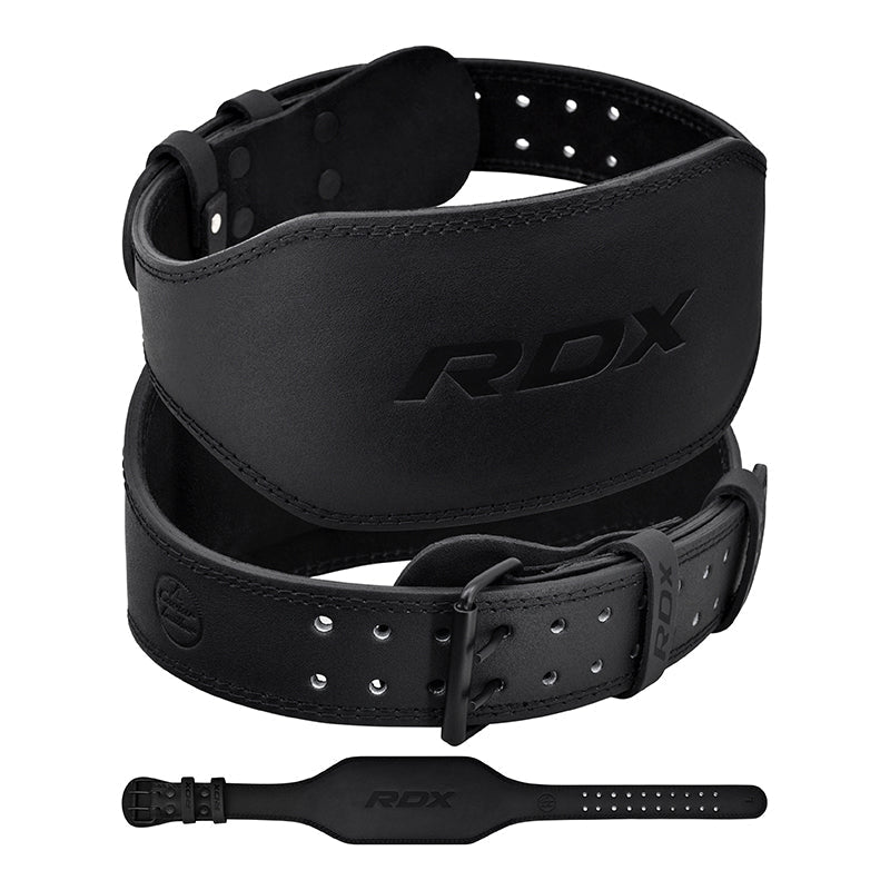 RDX 6 Inch Leather Gym Belt - RDX 51b6cd828b