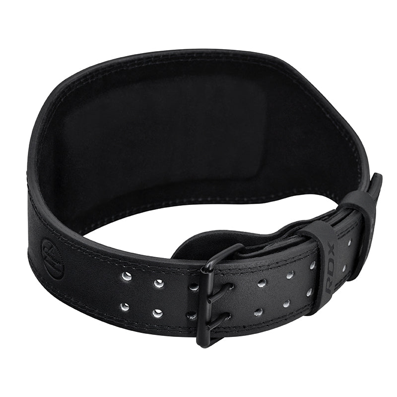 RDX 6 Inch Leather Gym Belt - RDX ae25a3c211