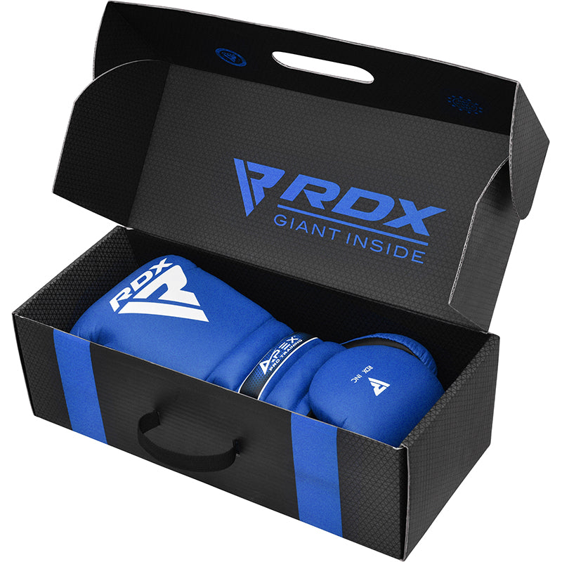 RDX APEX Lace up Training/Sparring Boxing Gloves #color_blue