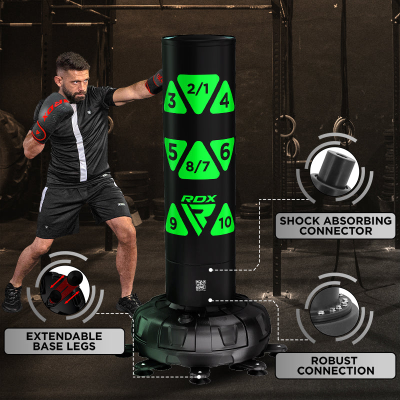 RDX KT Ronin 6ft 2 em 1 C Saco de Punção Verde com Almofadas - RDX 4f1aef1a73