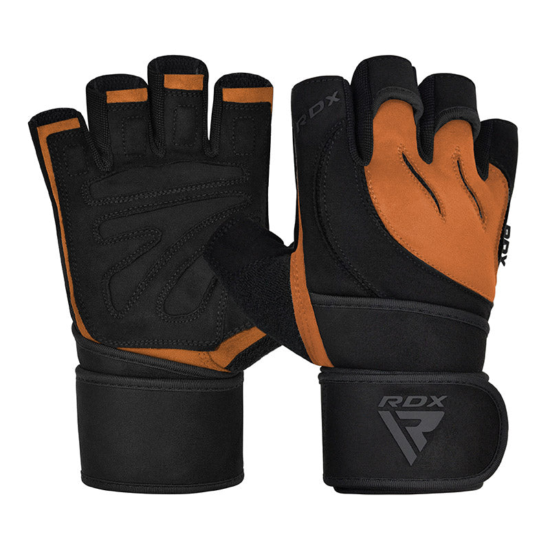 RDX L4 Luvas de Ginástica com Dedo Aberto Luvas para Levantamento de Peso - RDX db5ce81a0f