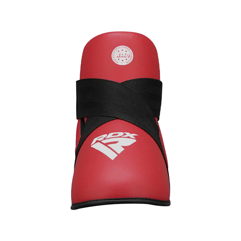 RDX T1 WAKO Approved Leather Foot Protector#color_red