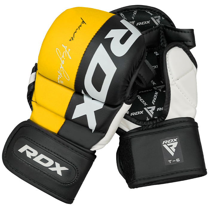 RDX T6 Treinando Luvas de MMA 7oz - RDX 8f1e787645