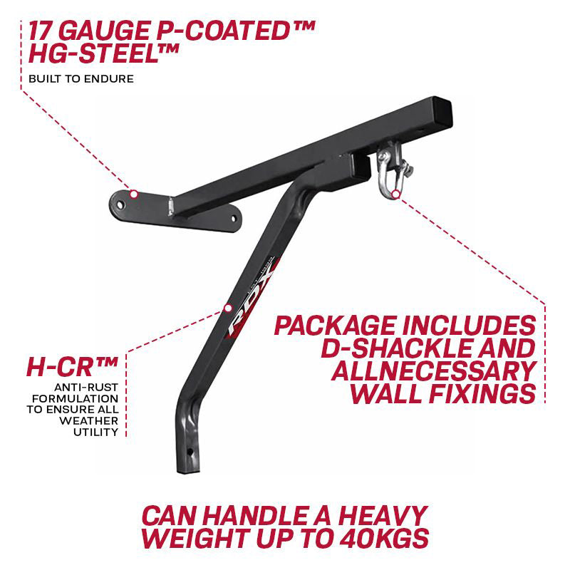 RDX X1 Saco de Boxe Aço Suporte de Parede Preto - RDX 4734dddf04