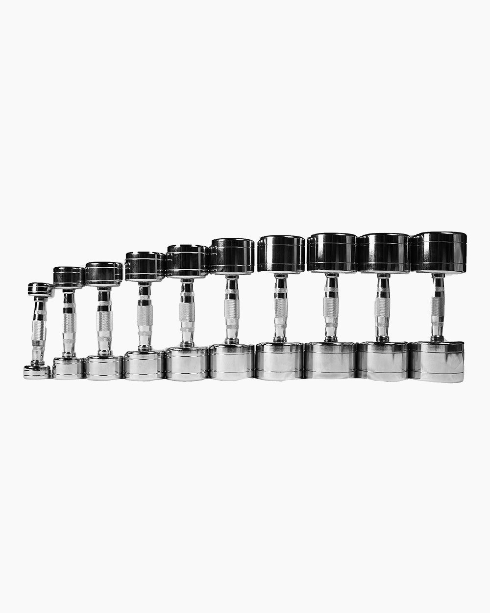 Set Halteres Cromados 1 a 10kg