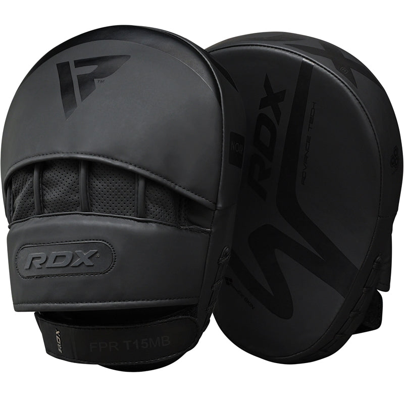 RDX J12 Criancas Almofadas de Boxe Preto Couro vegano