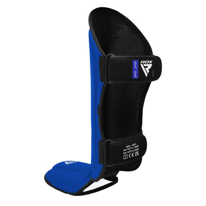RDX T1 Black Shin Instep Guards#color_blue