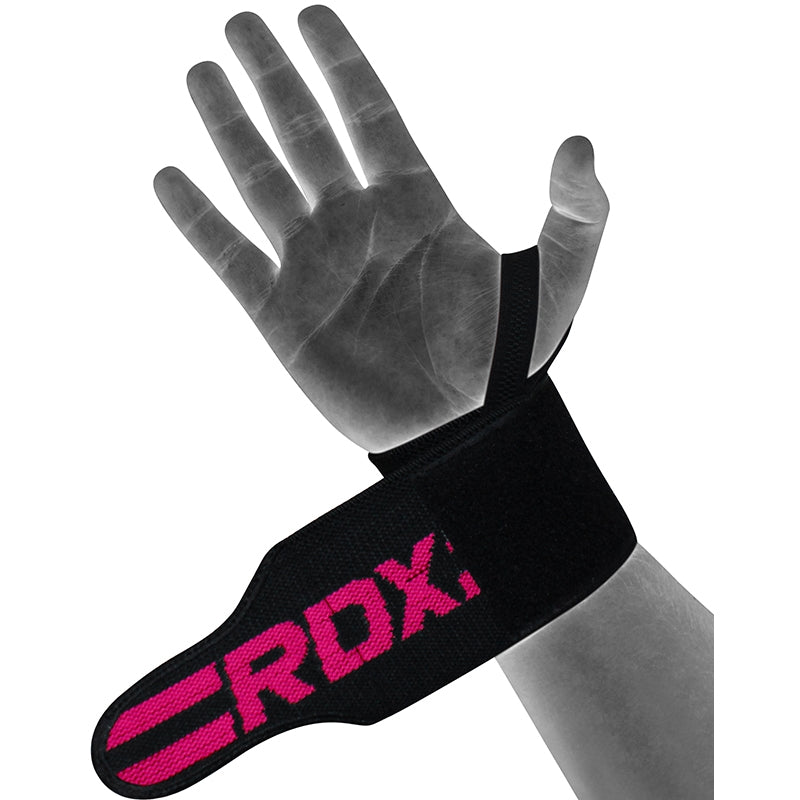 RDX W2P Musculação Munhequeira Para Feminino Rosa Algodão - RDX a56a53cd8a