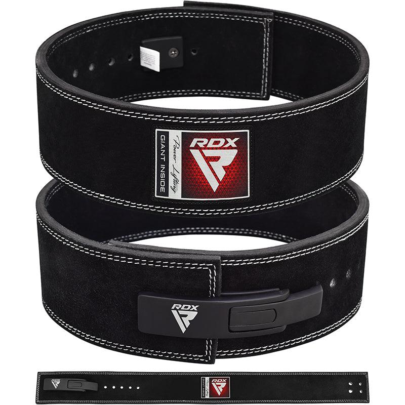 RDX 4 POLEGADAS IPL / USPA & WORLD POWERLIFTING CONGRESSO APROVADO POWERLIFTING LEATHER GYM BELT - RDX 34a6ff385a