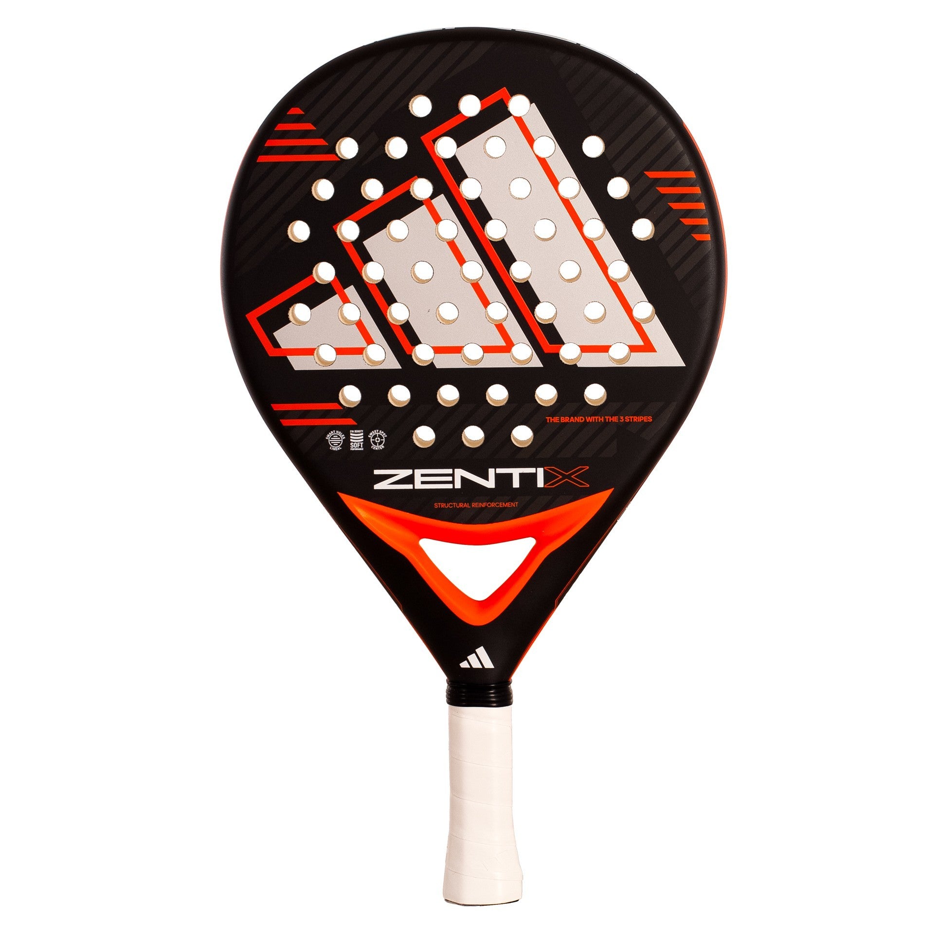Raquete de padel Adidas Zenix preta/laranja