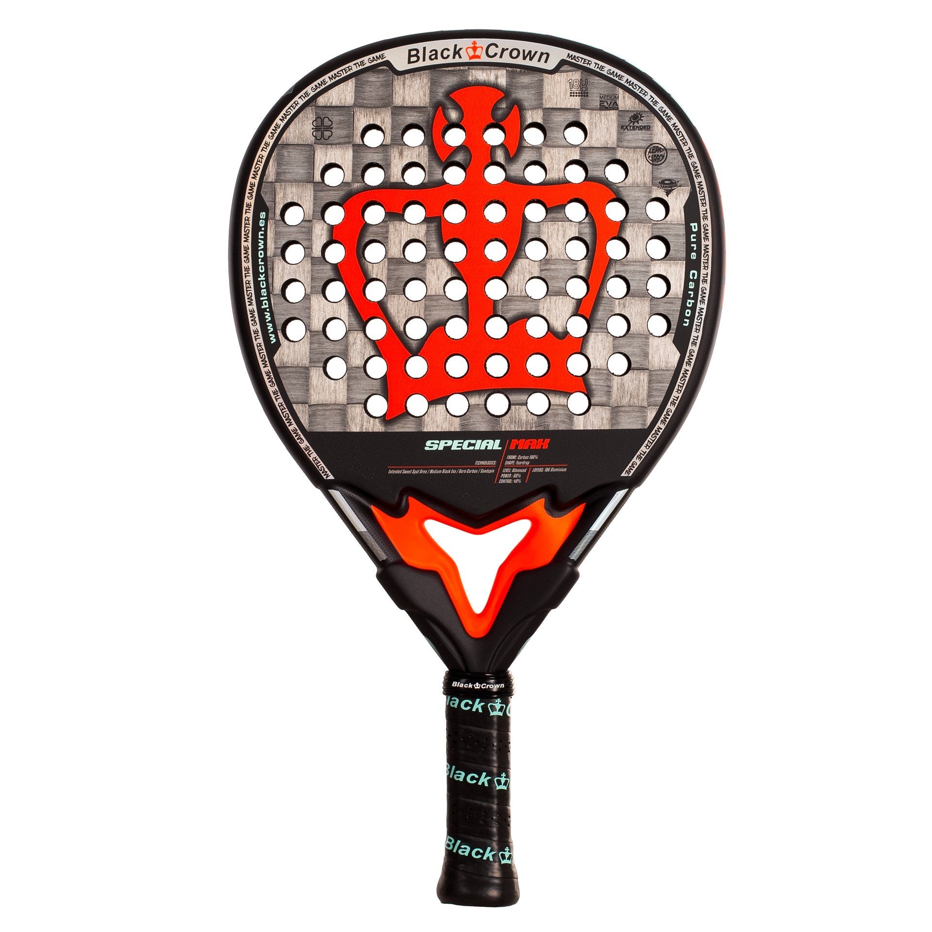 RAQUETTA DA PADEL BLACK CROWN SPECIAL MAX