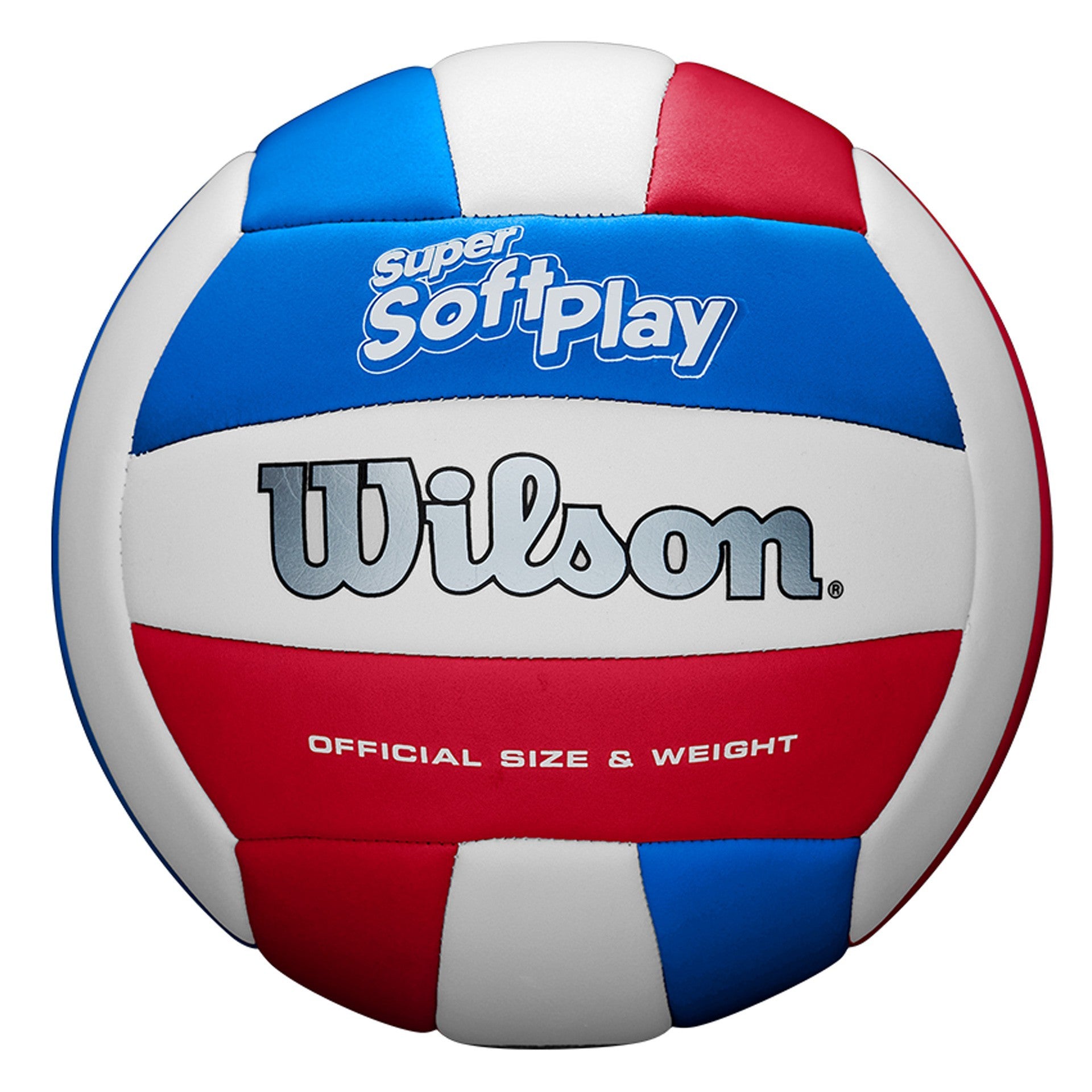 Bola de Vôlei Wilson Soft Play Vermelha/Branca/Azul