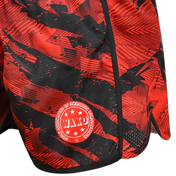RDX K1-Low WAKO Kickboxing Shorts#color_red