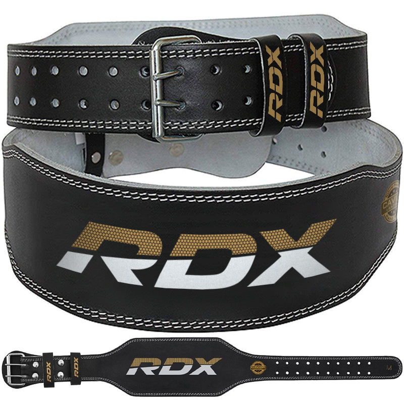 RDX 4 Inch Leather Weightlifting Gym Belt - RDX ff1952d282