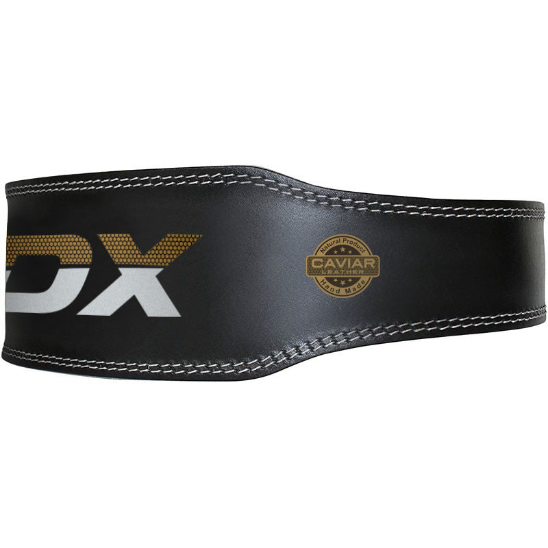 RDX 4 Inch Leather Weightlifting Gym Belt - RDX dc646a723f
