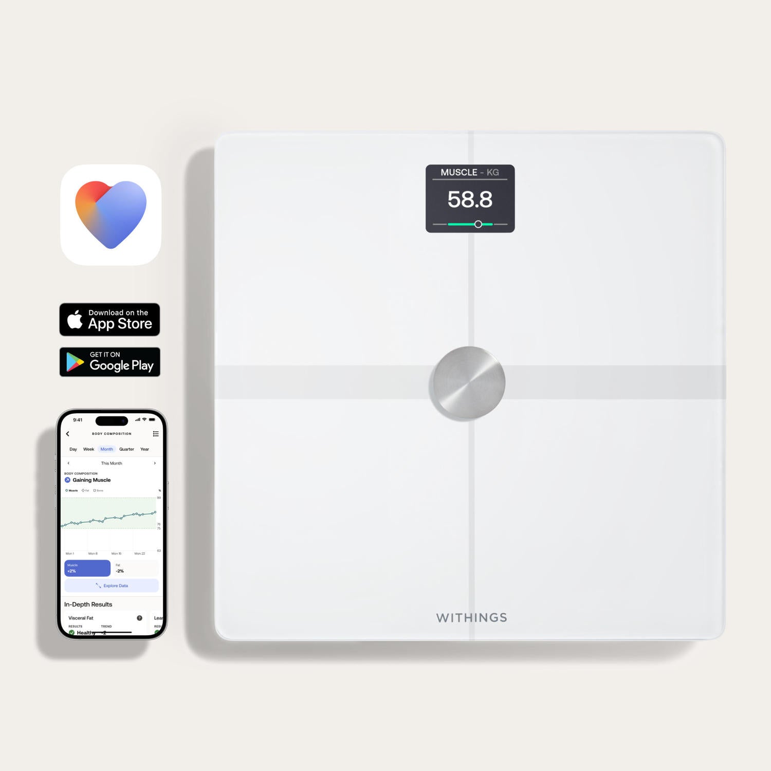 Balança Body Smart - White