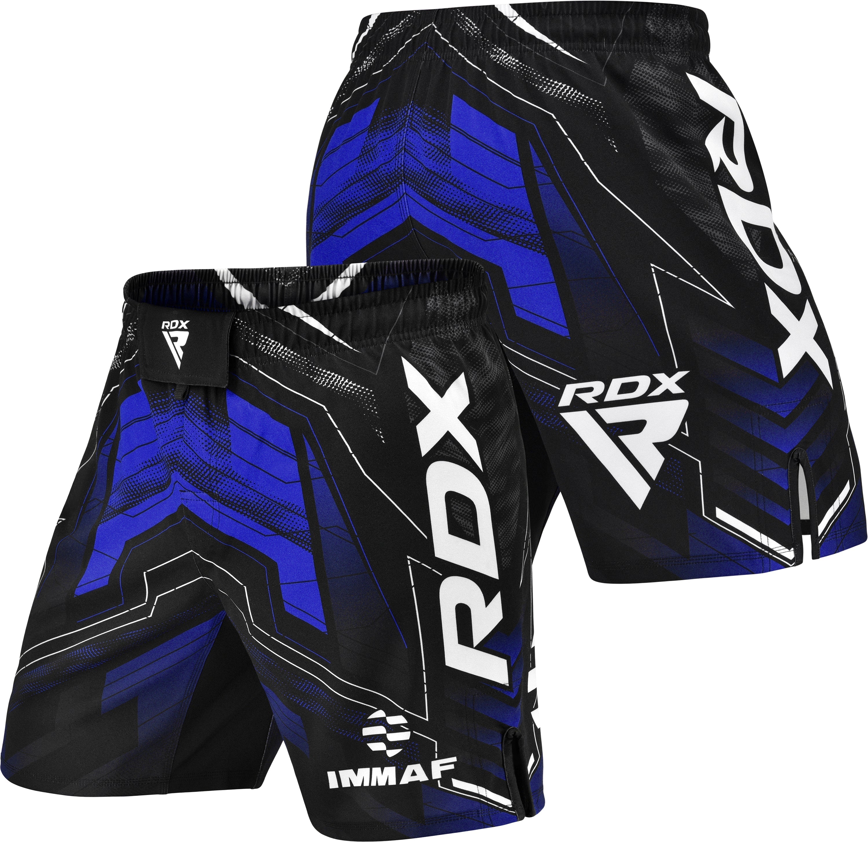 RDX Calções de luta e treinamento de MMA com certificação IMMAF da em azul - RDX a1b55af090