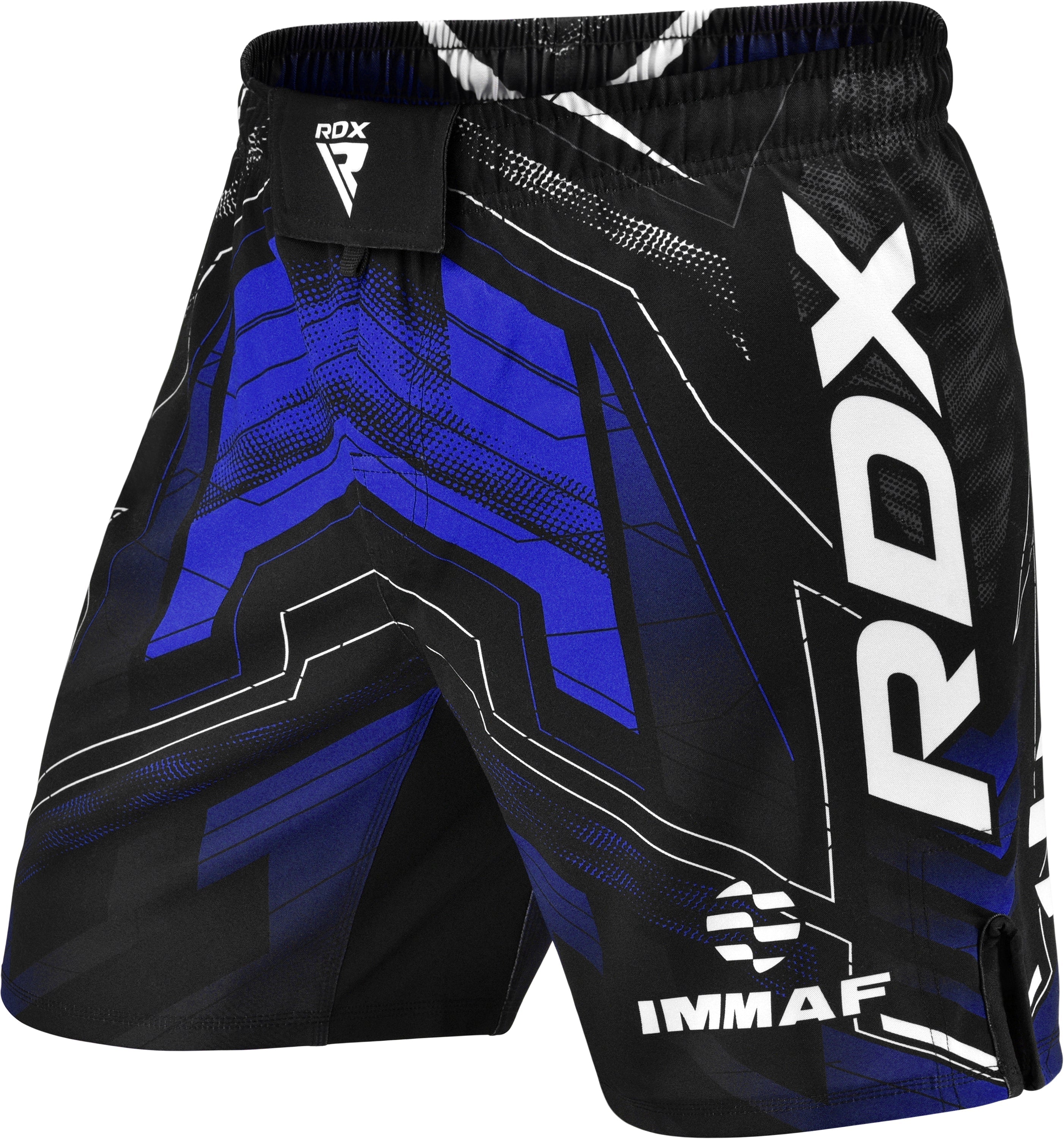 RDX Calções de luta e treinamento de MMA com certificação IMMAF da em azul - RDX 7d7e7f6792