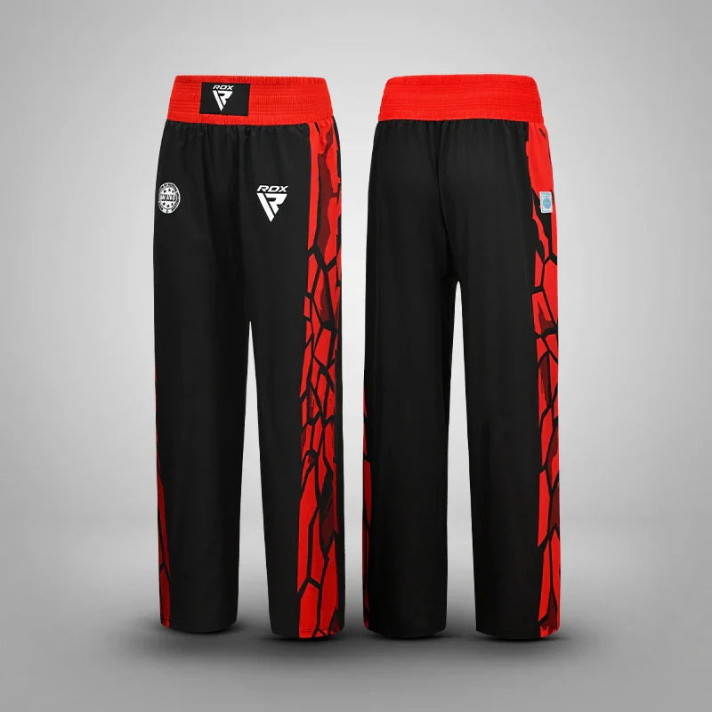 RDX WAKO Trouser#color_Redblack