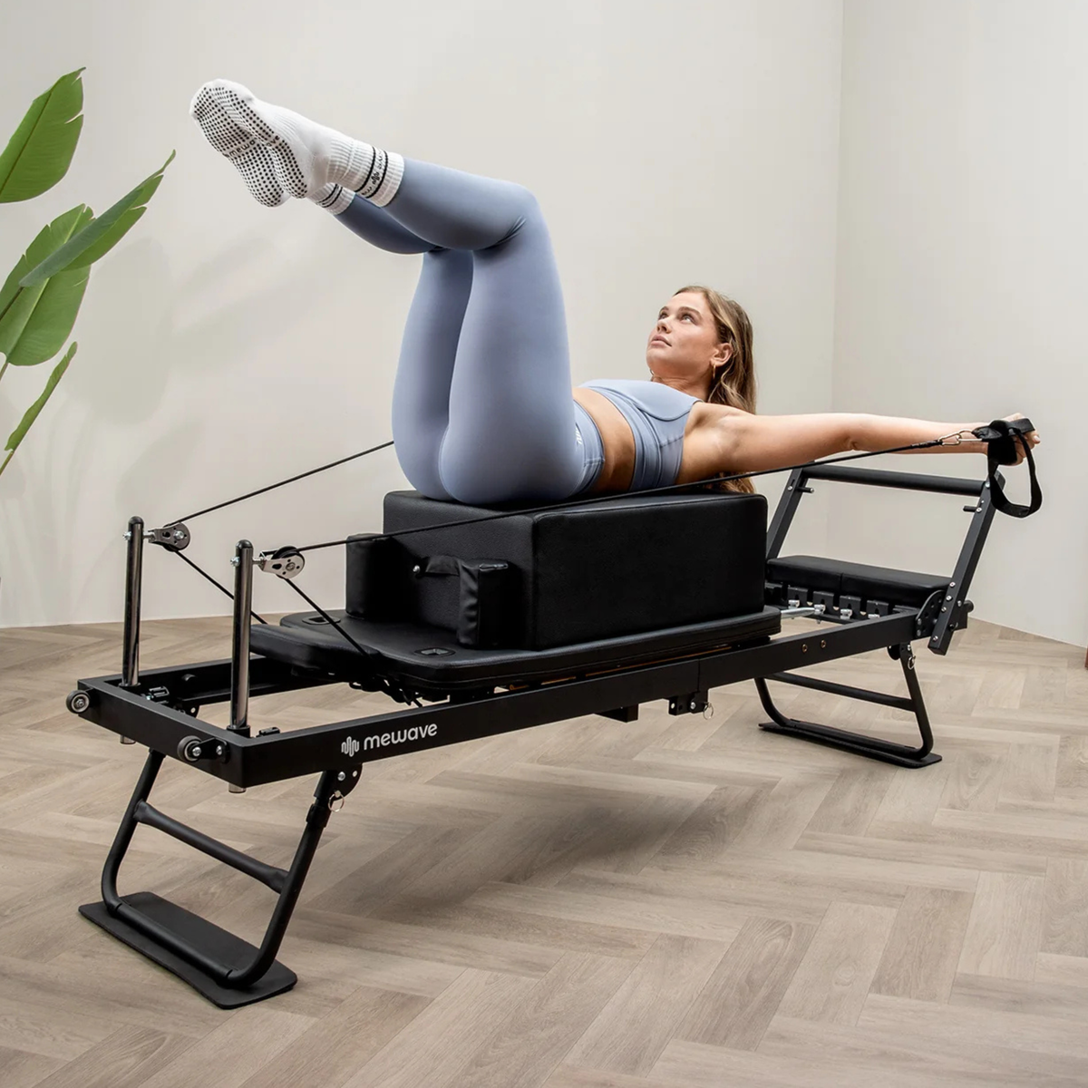 Mewave Pilates Reformer Bundle Preto