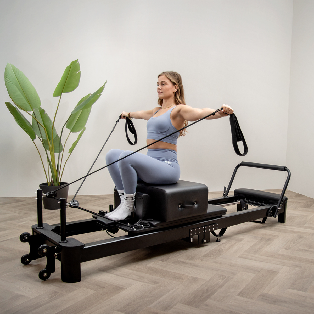 Mewave Pilates Reformer Premium Bundle Preto