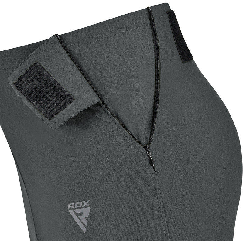 RDX SAUNA SWEAT LEGGINGS FOR WOMEN#color_grey