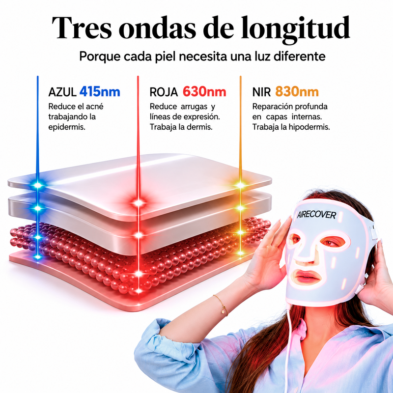 Máscara de Led -  AIR GLOW